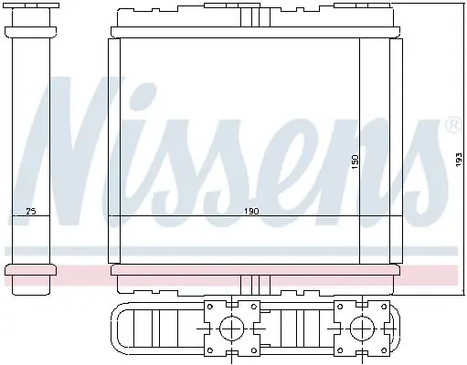 Handler.Part Heat exchanger, interior heating NISSENS 73700 7