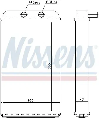 Handler.Part Heat exchanger, interior heating NISSENS 73986 6