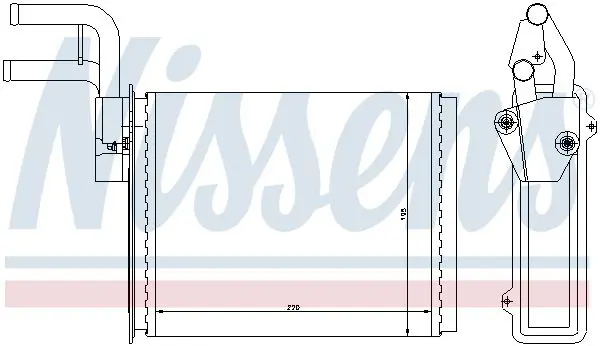 Handler.Part Heat exchanger, interior heating NISSENS 73987 5