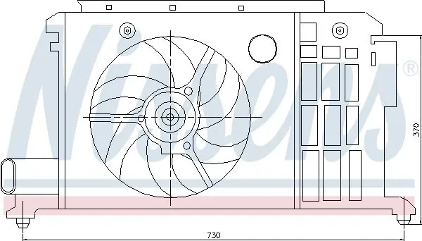 Handler.Part Fan, radiator NISSENS 85058 1