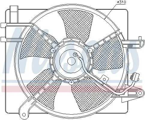 Handler.Part Fan, radiator NISSENS 85061 1