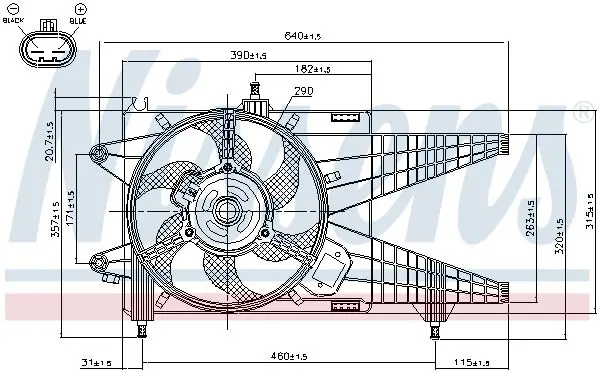 Handler.Part Fan, radiator NISSENS 85137 6