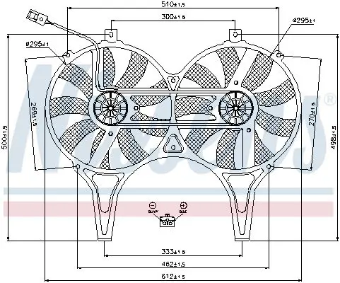 Handler.Part Fan, radiator NISSENS 85149 6