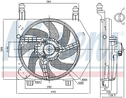 Handler.Part Fan, radiator NISSENS 85172 6