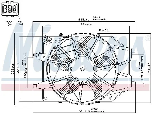 Handler.Part Fan, radiator NISSENS 85217 6