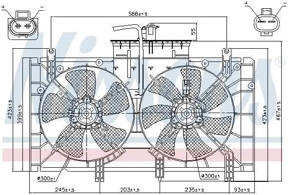 Handler.Part Fan, radiator NISSENS 85221 7