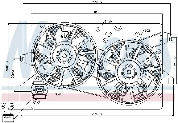 Handler.Part Fan, radiator NISSENS 85228 6