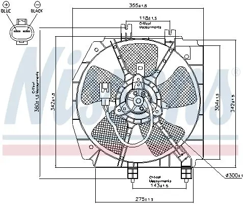 Handler.Part Fan, radiator NISSENS 85274 1