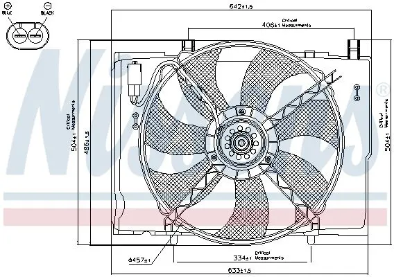 Handler.Part Fan, radiator NISSENS 85290 6