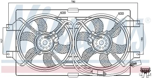 Handler.Part Fan, radiator NISSENS 85386 5