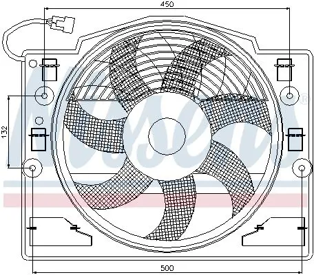 Handler.Part Fan, a/c condenser NISSENS 85420 6