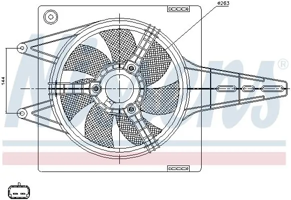 Handler.Part Fan, radiator NISSENS 85427 1