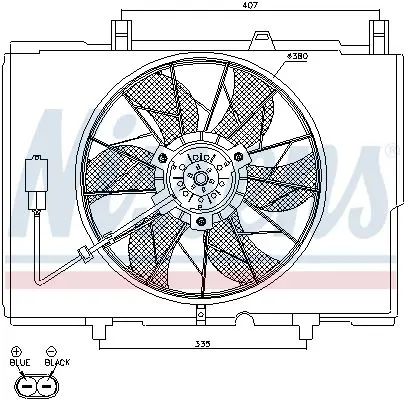 Handler.Part Fan, radiator NISSENS 85489 6