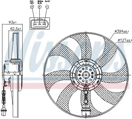 Handler.Part Fan, radiator NISSENS 85549 6