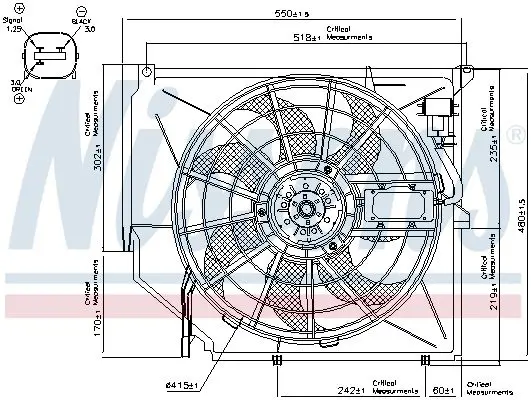 Handler.Part Fan, radiator NISSENS 85649 6