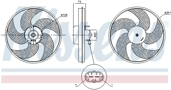 Handler.Part Fan, radiator NISSENS 85672 7