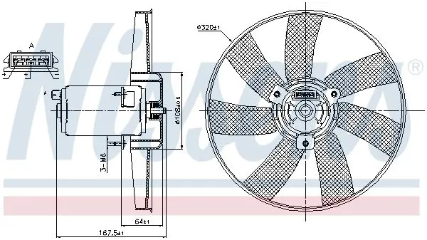 Handler.Part Fan, radiator NISSENS 85677 6