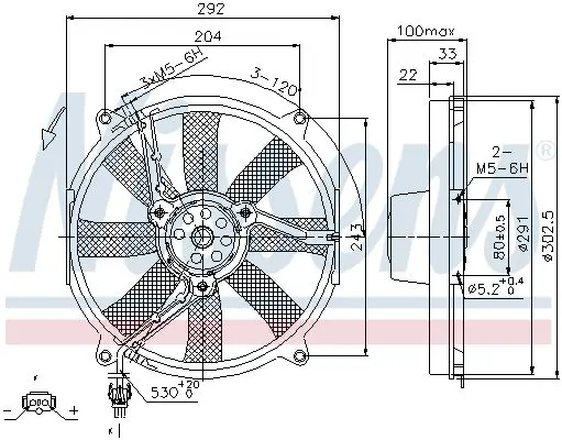 Handler.Part Fan, radiator NISSENS 85702 6