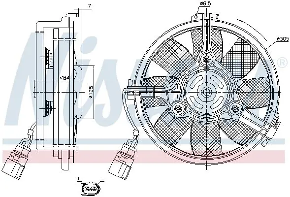 Handler.Part Fan, radiator NISSENS 85742 6