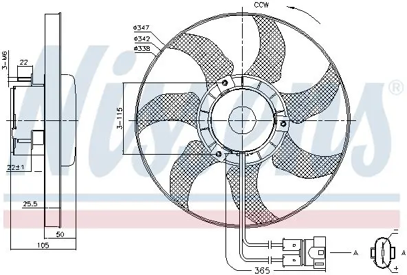 Handler.Part Fan, radiator NISSENS 85749 6