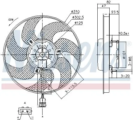 Handler.Part Fan, radiator NISSENS 85761 6