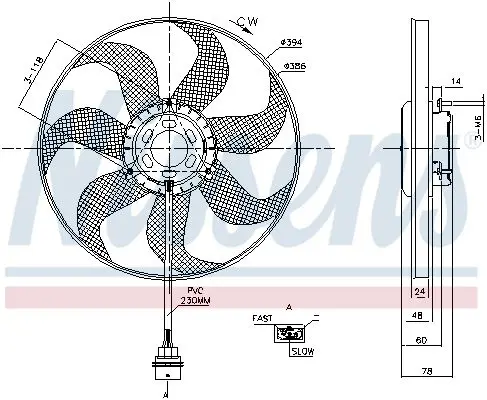 Handler.Part Fan, radiator NISSENS 85798 6