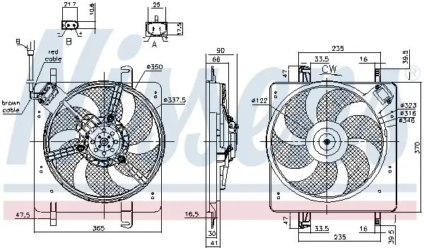 Handler.Part Fan, radiator NISSENS 85835 6