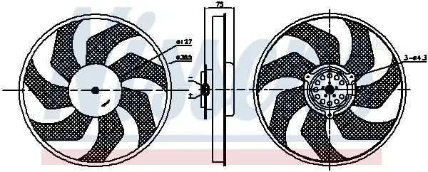 Handler.Part Fan, engine cooling NISSENS 85956 6