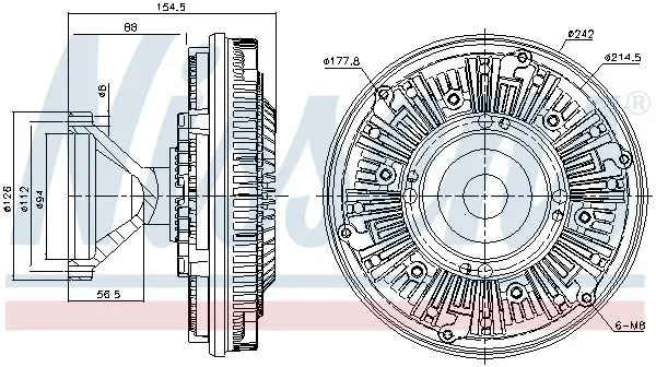 Handler.Part Fan, engine cooling NISSENS 86101 1