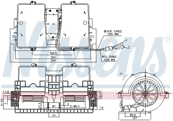 Handler.Part Interior blower NISSENS 87140 6