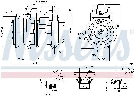 Handler.Part Compressor, air conditioning NISSENS 890028 5