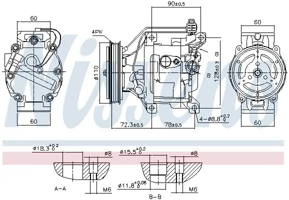 Handler.Part Compressor, air conditioning NISSENS 890047 7