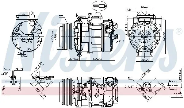 Handler.Part Compressor, air conditioning NISSENS 890073 10