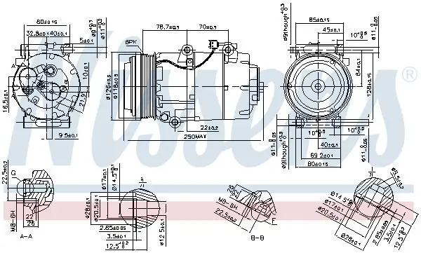 Handler.Part Compressor, air conditioning NISSENS 890090 6