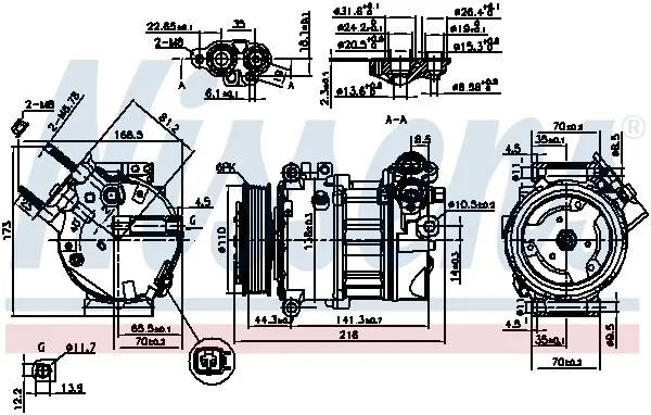 Handler.Part Compressor, air conditioning NISSENS 890123 6