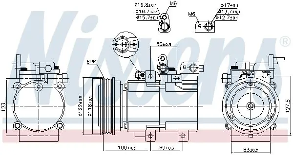 Handler.Part Compressor, air conditioning NISSENS 890130 6