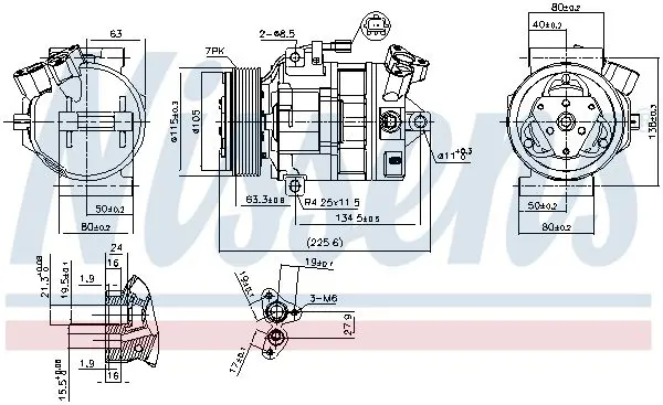 Handler.Part Compressor, air conditioning NISSENS 890138 6