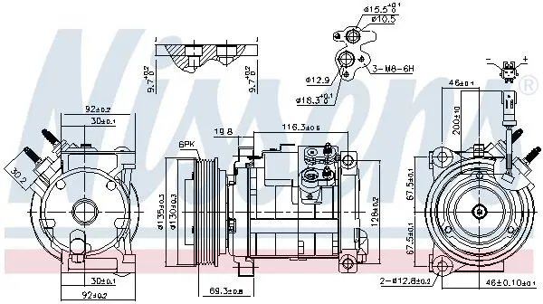 Handler.Part Compressor, air conditioning NISSENS 890152 7