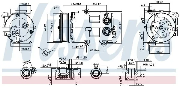 Handler.Part Compressor, air conditioning NISSENS 890179 6