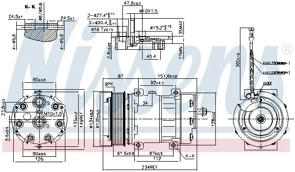 Handler.Part Compressor, air conditioning NISSENS 890221 7