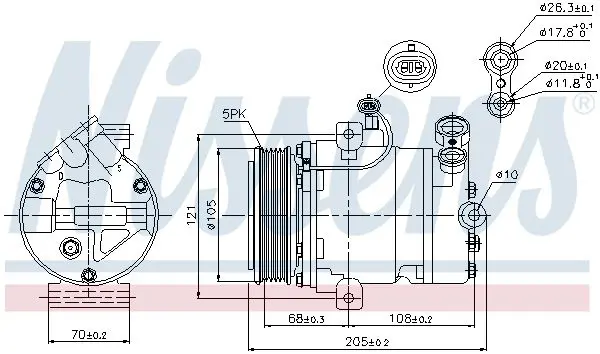 Handler.Part Compressor, air conditioning NISSENS 89024 5