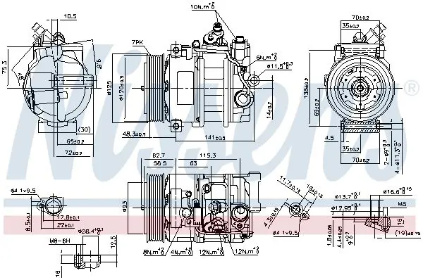 Handler.Part Compressor, air conditioning NISSENS 890331 1