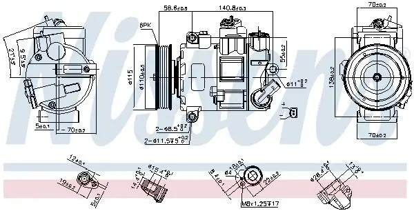 Handler.Part Compressor, air conditioning NISSENS 890632 8