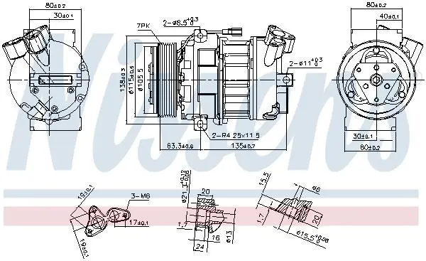 Handler.Part Compressor, air conditioning NISSENS 890656 6