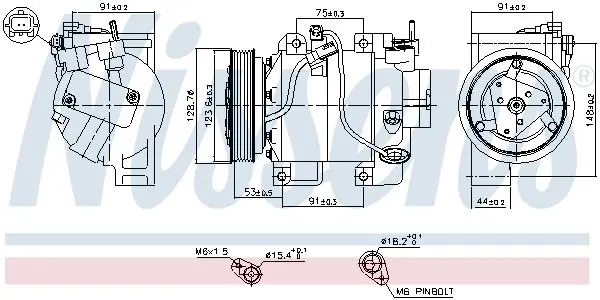 Handler.Part Compressor, air conditioning NISSENS 890700 7