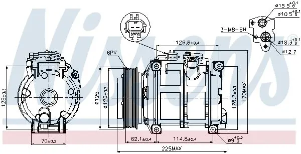 Handler.Part Compressor, air conditioning NISSENS 89074 7