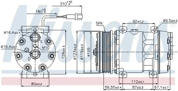 Handler.Part Compressor, air conditioning NISSENS 89079 5