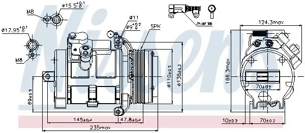 Handler.Part Compressor, air conditioning NISSENS 89077 5