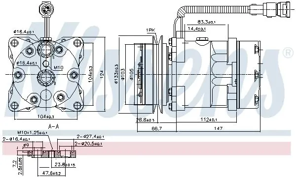 Handler.Part Compressor, air conditioning NISSENS 89078 11