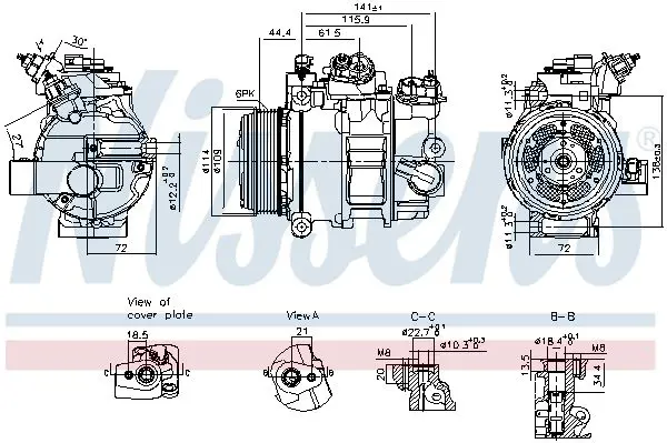 Handler.Part Compressor, air conditioning NISSENS 890793 1